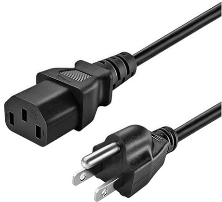 Rsqqact 3-Prong AC Power Cord for Digital Ultrasonic Cleaner Jewelry Stainless Watch