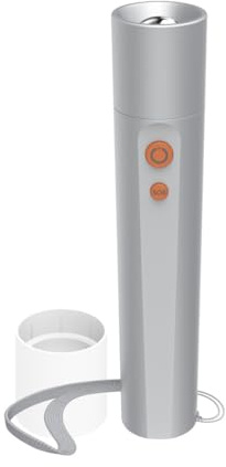 Hama LED Taschenlampe (Taschenlampe batteriebetrieben, 4 Licht Modi für blinkend, hell, mittel, gedimmt, aufsteckbarer Diffusor, SOS Taste, Aluminium, stoßfest, robust, abnehmbare Trageschlaufe)