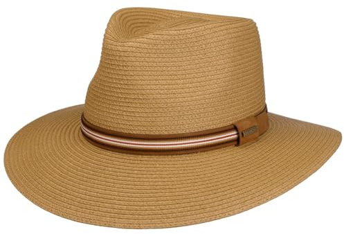 Stetson Big Brim Toyo Traveller Strohhut UV-Schutz 40 Damen und Herren Frühling Sommer