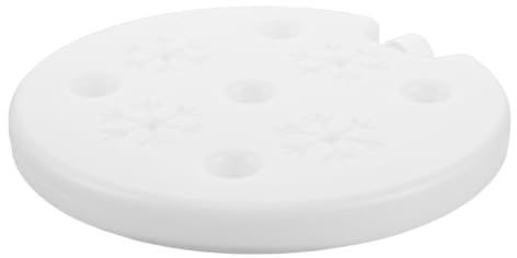 Operitacx Runder Eiswürfelbehälter aus Kunststoff 600ml für Stabile und Gleichmäßige Kühlung für Schlafzimmer und Sommeratmosphäre