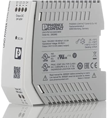 Phoenix Contact Alimentación Uno de PS/1AC/24DC/60 W, 2902992