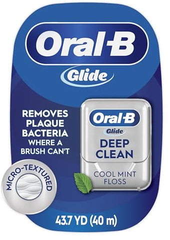 Oral-B Glide Deep Clean Cool Mint Dental Floss, 40m