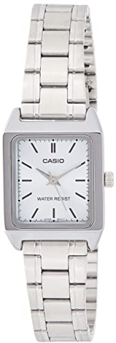 CASIO Damen Analog Quarz Uhr mit Edelstahl Armband LTP-V007D-2