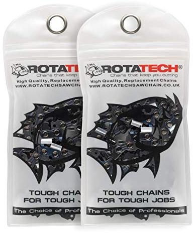 2 x (Due) Catene autentiche Rotatech per motosega, adatta per TIMBERPRO 50,8 cm 62 CC