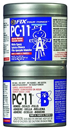 PC-Products 080115 PC-11 Marine Grade Paste Epoxy, Underwater Repair, 1/2 Pound, Off White