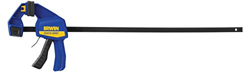 Irwin Quick-Grip Bar Clamp, One-Handed Clamp/Spreader, 24-Inch (1964720), Blue