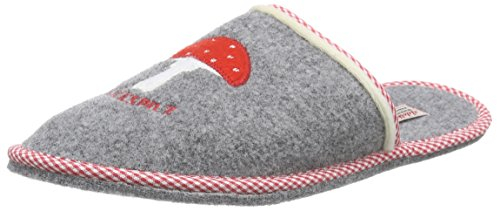 Adelheid Glückspilz Filzpantoffeln, Farbe:mausgrau, Größe:40/41