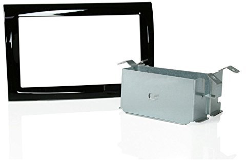 Baseline Connect Doppel ISO Radioeinbauset, schwarz glänzend Pianolack