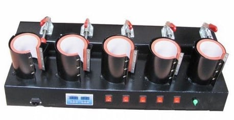 Gowe hocheffiziente 5-in-1-Tassen-Druckmaschine, Tasse/Tassendruckmaschine, manuelle Tassenpresse, Thermopresse / Sublimations-Tassenmaschine