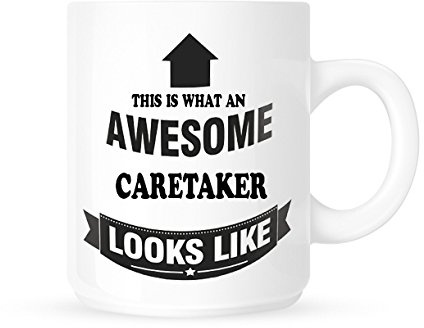 DottsMusic This is What an Awesome Caretaker Looks Like - Tea/Coffee Mug/Cup - Great Gift Idea
