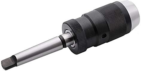 Schnellspannbohrfutter, selbstspannend, für CNC-Drehmaschinen/-Fräsen, Bohrmaschine, Schwarz/Silber