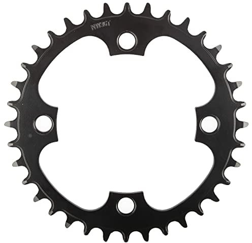 Samox Unisex-Adult PD-R4-S-NW M-Wave E-Bike Kettenblatt, für 1/2 x 3/32 & 11/128 Ketten, für Brose, Bosch, Shimano…, Lochkreis 104 mm, Schwarz, 20 x 20 x 1 cm