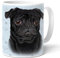 PUG Black (49) Mops - Kaffeetasse, Becher, Teetasse aus hochwertiger Keramik. Kaffeebecher mit schöner Grafik und tollen Spruch in englischer Sprache.
