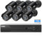 Maisi HD CCTV Camera System, 8 Channel 3K Security DVR with 6PCS 5MP Outdoor Cameras and 1TB Hard Drive (IP66 Waterproof, Continuous/Motion Recording, Mobile Viewing, APP Push/Email Alerts)