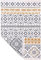 Fashion4Home Teppich Läufer - Tepiche für Wohnzimmer, Schlafzimmer, Küche, Kinderzimmer, Badezimmer - Boho Kelim - Läufer Flur, Ceramic-Hellgrau-Gold, Größe: 160x230 cm