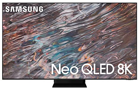 Samsung QE65QN800AT Smart TV 65 Neo QLED 8K, Ultra HD, Processore Neo Quantum 8K con IA, Quantum HDR, OTS+, HDMI 2.1, Wi-Fi, Infinity One design, Stainless Steel, 2021 (Ricondizionato)