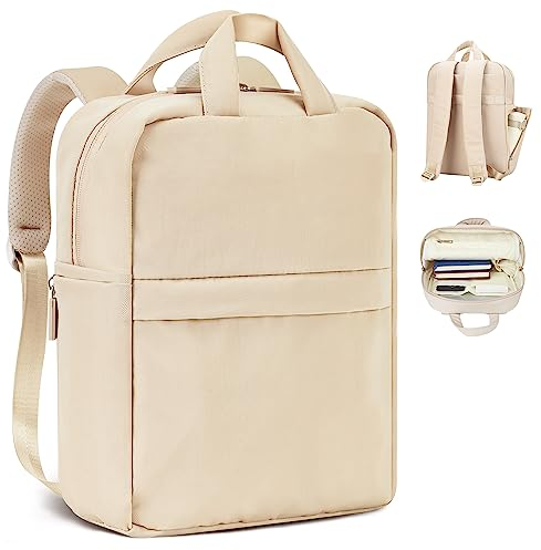 UNIQUEBELLA Rucksack Damen, 15.6 Zoll Wasserdichter Laptop Rucksäck Elegant Daypack - Leicht Multifunktions Tagesrucksack Schulrucksack für Geschäft, Reise, Ausflüge, Uni, Schule u. Büro