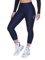 TCA Leggings da Ciclismo 3/4 Imbottiti per Donne. Pantaloncini da Bici a Vita Alta Traspiranti con Tasche UPF 50+ Antiscivolo e Asciugatura Rapida - Blu Scuro, S