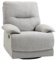 HOMCOM Fauteuil de Relaxation Fauteuil Relax de Salon en Tissu Aspect Lin inclinable manuellement avec Repose-Pied Ajustable Design Moderne Gris Clair