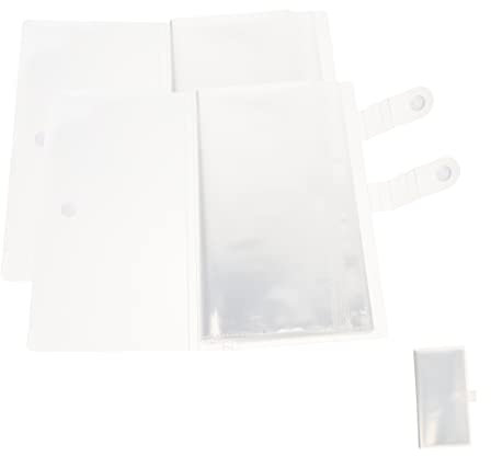 2St Ticketheft durchsichtige Klebetaschen Postkarten-Album aufbewahrungsdose storage boxes Kinokarten-Sammler Karten-Speicheralbum Mode Fotoalbum Sammelbuch Eintrittskarten reisen