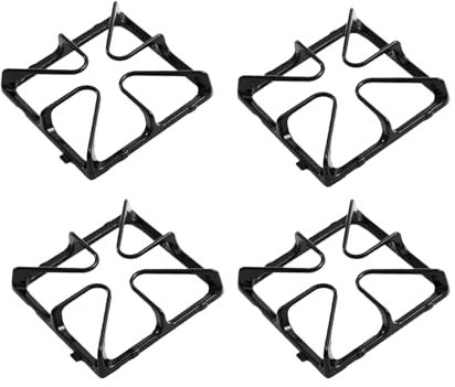 WB31K10034 Brennerrost, Ersatz für GE Gasherdrostteile, GE Gasherd-Roste Ersatz für GE XL44 Gasherd-Rost, Herdplatte, Obergestell, Oberflächenrost, GE Gasherd, Brenner-Rost, 4 Stück