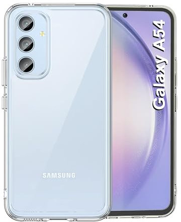 WORLD CONNECTERE For Samsung A54 5G Clear Case,Galaxy A54 5G Phone Case, Soft TPU Protective Cover Shockproof, [Thin Slim Fit], Transparent Clear-6.4 inch 2023