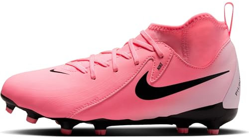 NIKE Jr Phantom Luna Ii Acad F/Mg Football Soccer Shoe, Sunset Pulse Black, 1 UK