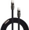 chubbycable Black Chubby - Special Black Samurai Edition Silicone USB C Cable Durable 240W Fast Charging Cable Phones Tablets Power Bank Charger Cord, Type C to Type C, 0.32FT