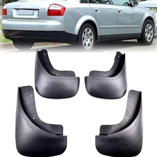 4 Stück Auto Schmutzfänger für A-UDI A4 B6 2002 2003 2004 2005, Kotflügel Vorder- und Hinterrad Schutz Spritzwassergeschützte Kotflügel Zubehör