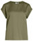 Vila Damen Satin Blusen T-Shirt Kurzarm Basic Rundhals Top Glänzend Tunika Blouse Oberteil VIELLETTE, Farben:Pastell-Grün, Größe:38