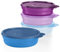 Tupperware Microwave Reheatable Cereal Bowls Set, Dishwasher Safe and BPA Free (4 Bowls, 4 Lids)