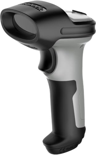 Inateck AI Barcode Scanner Bluetooth, Handheld USB Kabelloser 1D Scanner, Handscanner mit APP und SDK, 180 Tage Standby mit Einer Ladung, Automatisches Schnelles und Präzises Scannen, BCST-70 AI