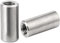 UEIOAVL Dadi di accoppiamento, 4 pezzi M10 dado di accoppiamento tondo in acciaio inox presa tonda filettata per staffa (M10x20x14 mm)