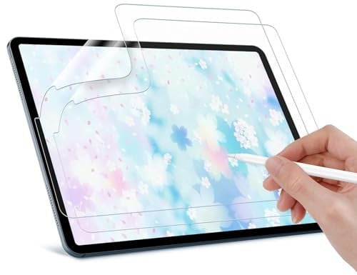 Tasnme 2-Pack Paper Screen Protector for iPad Pro 11 inch (2022&2021&2020&2018), Matte PET Film for Drawing and Writing like on Paper, Anti-Glare & Anti-Fingerprint