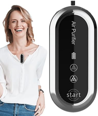 Purificación de aire personal, purificación de aire, portátil ionizer, Tiny purificador con ligero y recargable diseño para el hogar, el trabajo, el viaje y el uso al aire libre, 1 pieza