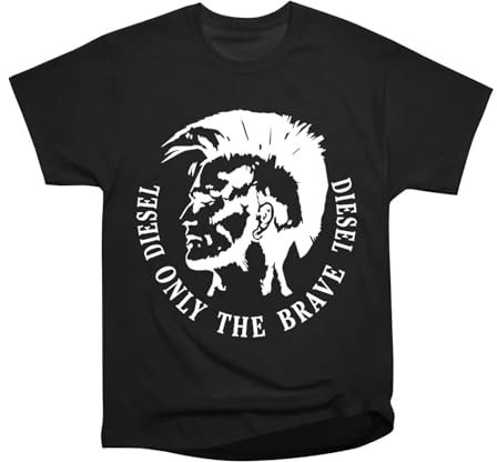 Diesels Only The Brave Cool Man Unisex T-Shirt Black M