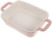 PEPLAYTAL Teglia Da Forno Porcellana Rosa Piatto Da Microonde Utensile Per Cottura Design Semplice e Raffinato Resistente Alle Alte Temperature