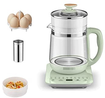 Glass Teapot with Removable Infuser - 1.8L Electric Kettle & Multifunction Tea Maker with Smart Touch Panel & Menu, Perfect for Brewing Tea and Cooking Eggs