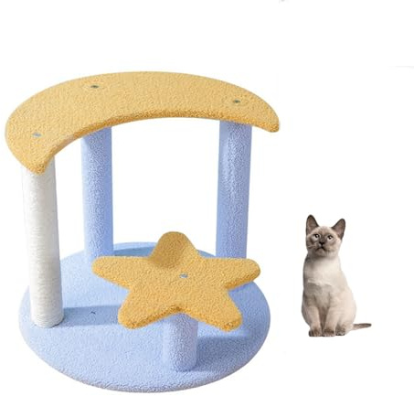 Cat Scratching Post Tree， Star And Moon Indoor Cat Climbing Frame Scratching Post Multiple Sizes Multicolor