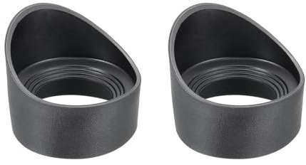 PATIKIL 2 Piezas Oculares De 42-46 mm Cubierta Protectora De Goma Negro