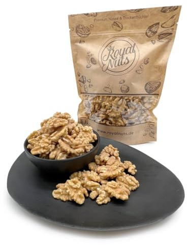 Royalnuts Walnussbruch Rohkost Walnusskerne ohne Schale in Premium Qualität (500g)