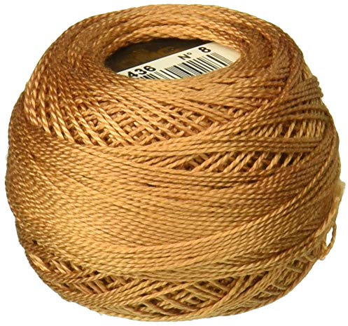 DMC Size 8 Cotton Perle Thread - 436 Beige - per Pack of 10