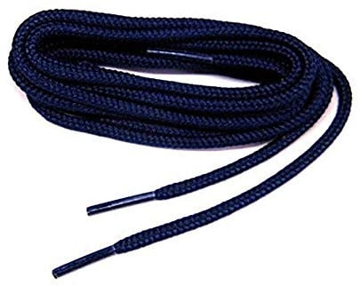 Collonil 1 Paar Schnürsenkel - rund - dünn - Ø 2,0 mm Längen (120 cm, Marineblau)