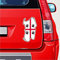 Vinyl-Aufkleber mit Sardinien-Flagge, 110 mm