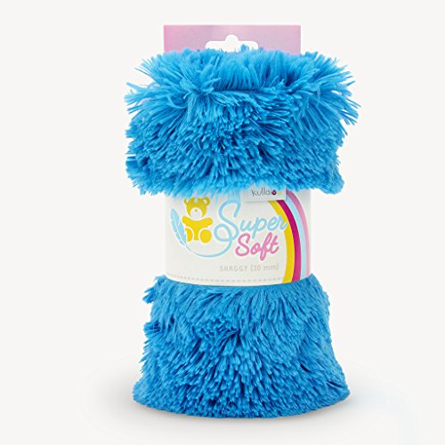 SuperSoft Zottel Plüsch SHAGGY, spielzeugtauglich, 20 bzw. 30mm Florlänge (blau)