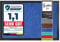 etm Schmutzfangmatte Mono - Fußmatte in leuchtenden Farben - Leistungsstarker Fußabtreter - Schmutzmatte für Innen und Außen (Blau, 60x90 cm)