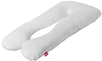Abeil Oreiller Multi-Positions de Grossesse, Percale de Coton, Blanc, 140 x 75 x 20 cm
