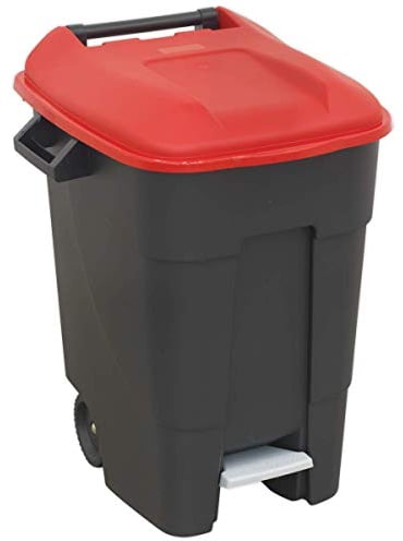 Sealey Bm100pr Poubelle à Roulettes, Multicolore