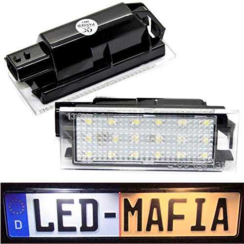 LED Kennzeichenbeleuchtung Module - E-Prüfzeichen - Plug & Play - Xenon optik 1q