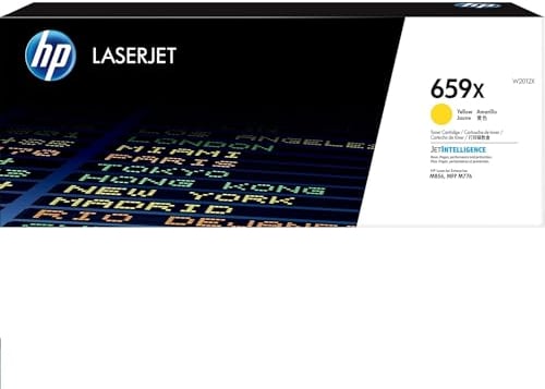 HP 659X (W2012X) Original Tonerkartusche Gelb, (Hohe Reichweite, Kompatibel mit: HP LaserJet Druckern)